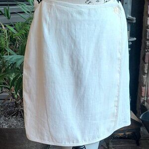 Vintage Liz Claiborne Linen Wrap Skirt